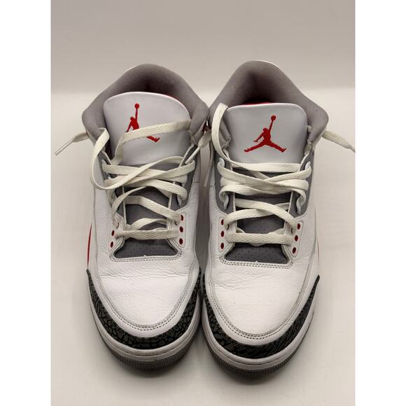 NIKE AIR JORDAN 3 Retro Fire Red Gray Cement White DN3707-160